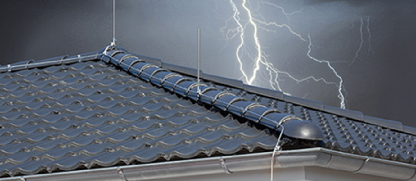 Äußerer Blitzschutz bei Elektro Bina in Büdingen